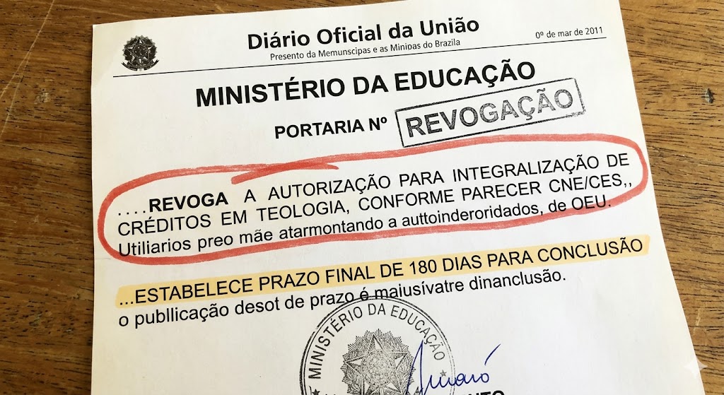Notícia sobre restrições a cursos EAD